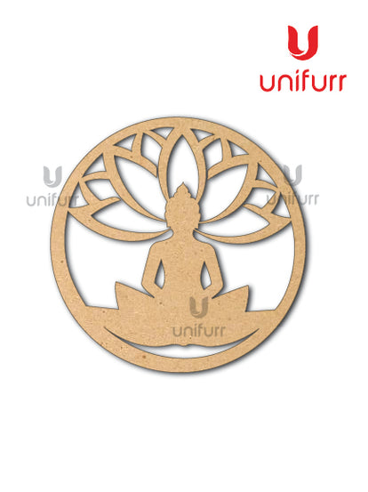 Lord Buddha MDF Cutout 4mm