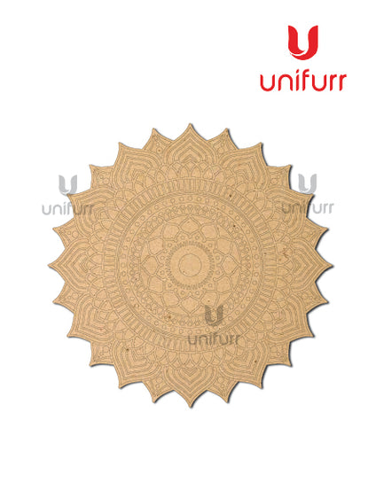 Pre-Marked Mandala Art MDF Cutout