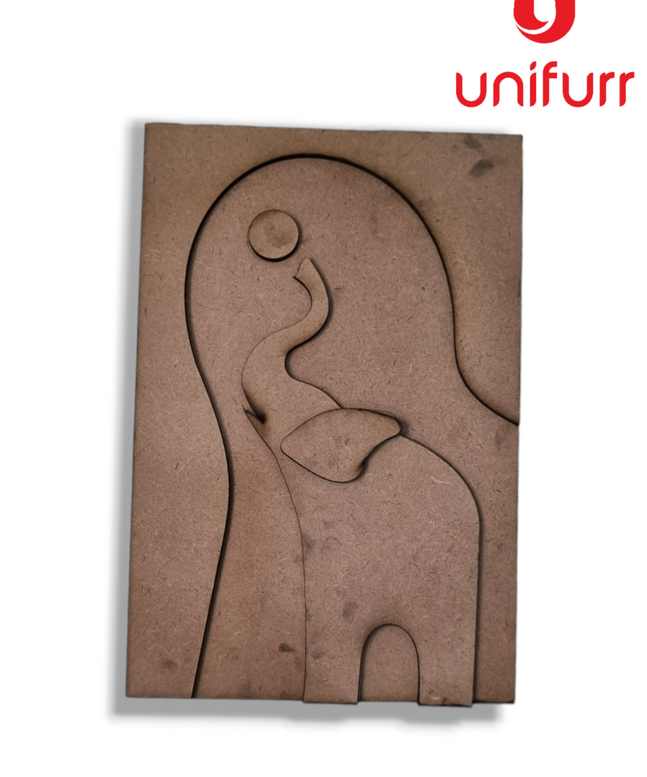 Elephant Modern Wall Art MDF